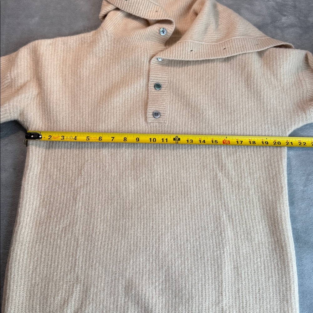 NWOT Nap Raccoon-Wool Yarn Funnel Sweater Cream Size Small - Picture 13 of 16